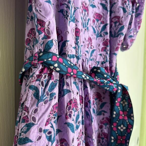 Printfresh Countryside Drives To and From Eyelet Dress Lavender Fields Small New - Picture 10 of 16